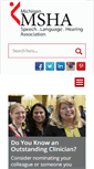 Mobile Screenshot of michiganspeechhearing.org