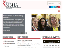 Tablet Screenshot of michiganspeechhearing.org